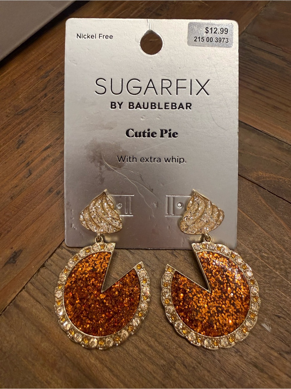 Sugarfix by BaubleBar Cutie Pie Pumpkin Pie Glitter Drop Earrings
